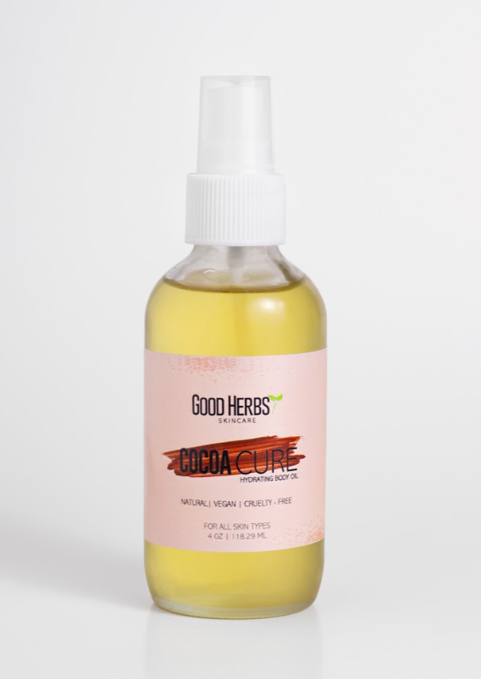 Cocoa Cure Hydrating Body Oil – Good Herbs Skincare